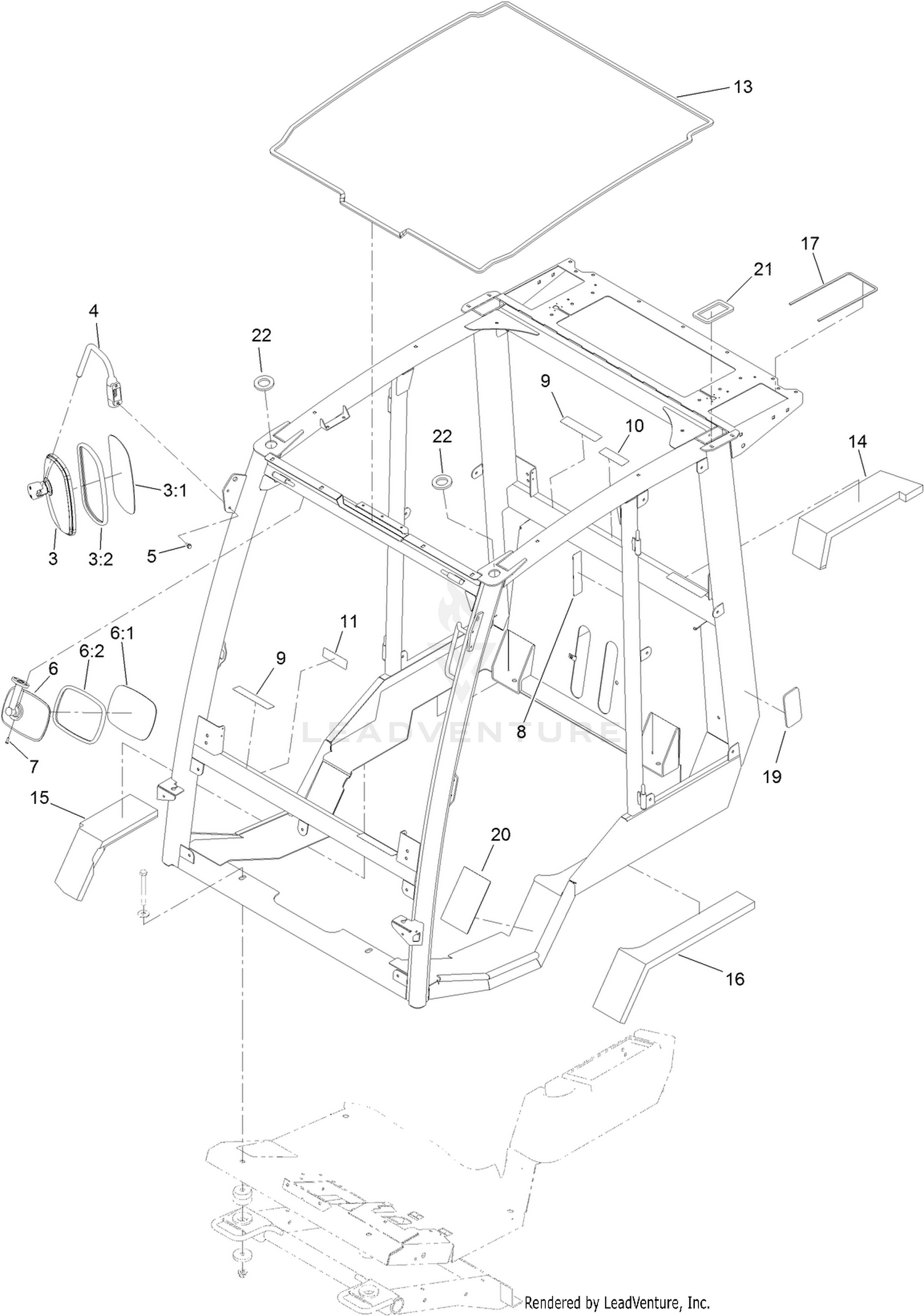 Frame Mount and Seal Assembly