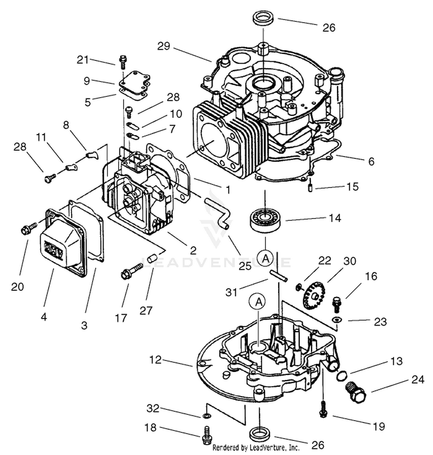Cylinder/crankcase Assembly