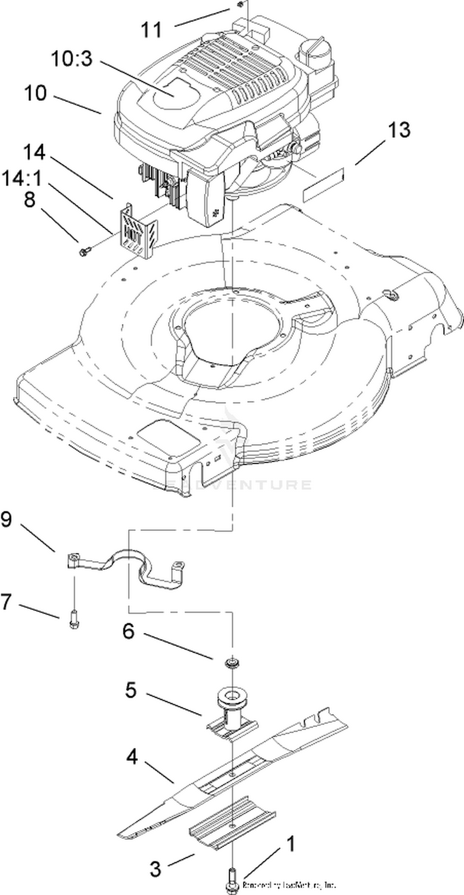 Engine and Blade Assembly