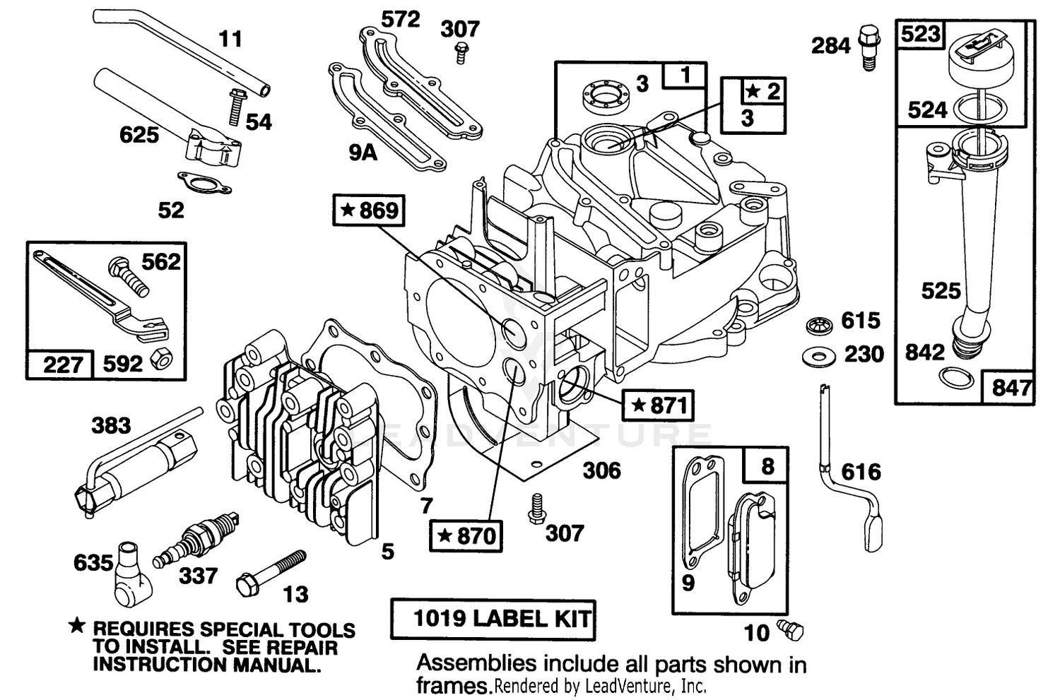 Engine Briggs  Stratton Model 127702-0115-01