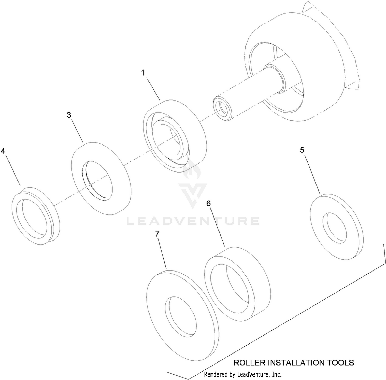Roller Seal Rebuild Kit Assembly No. 107-1594