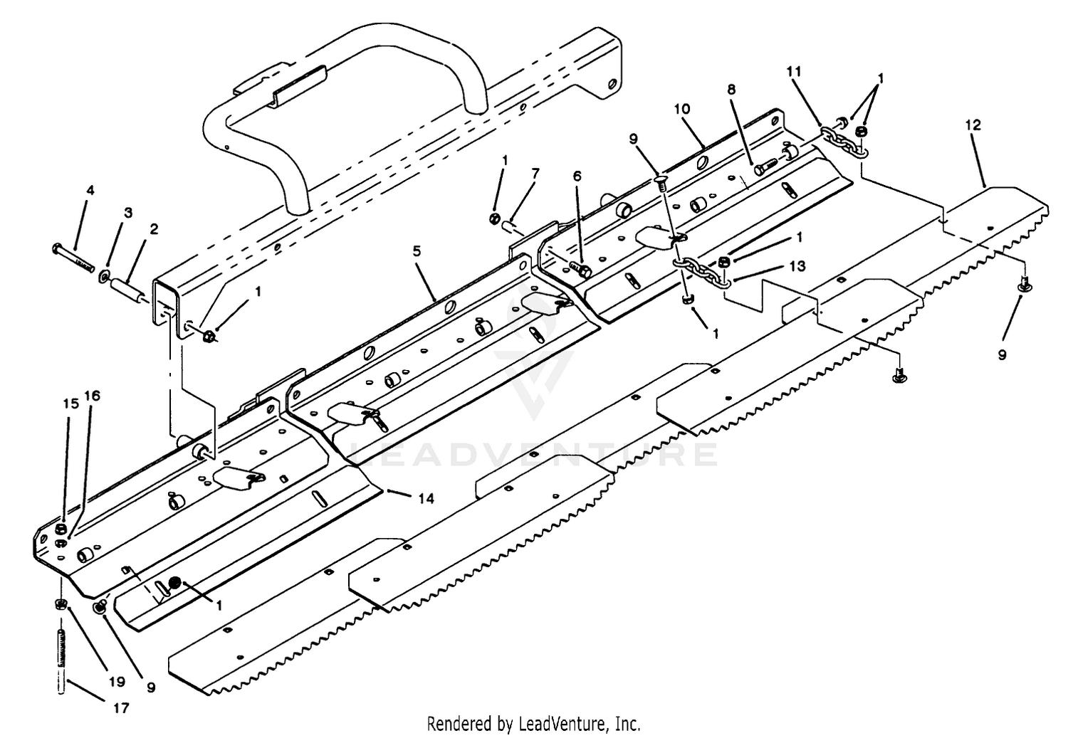 Trowel Plates And Rake Assembly