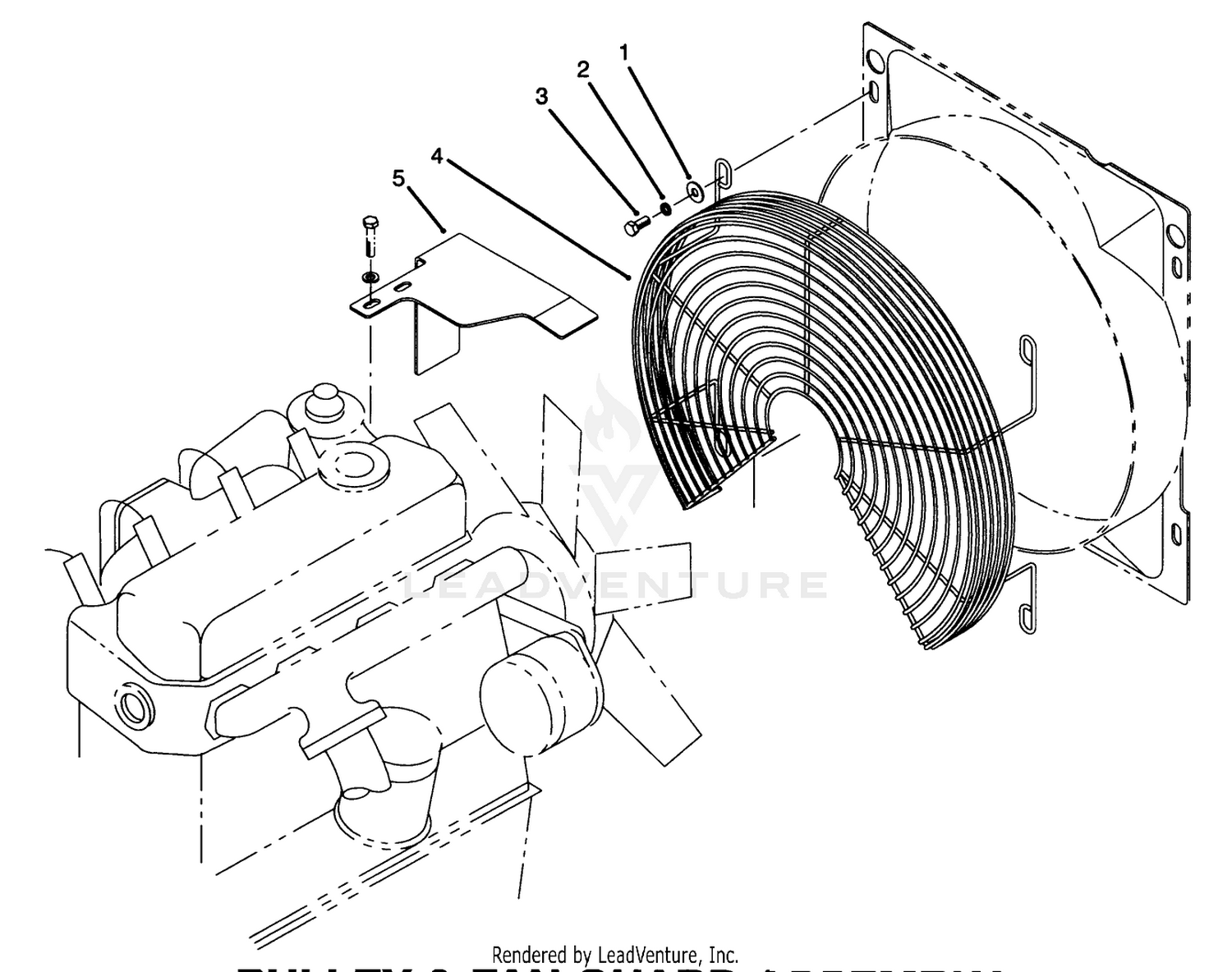 Pulley  Fan Guard Assembly