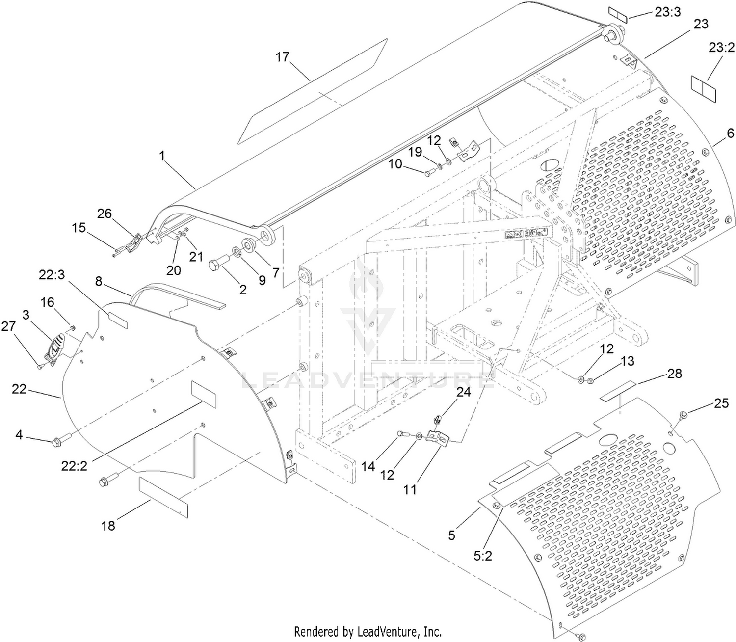 Screen and Hood Assembly