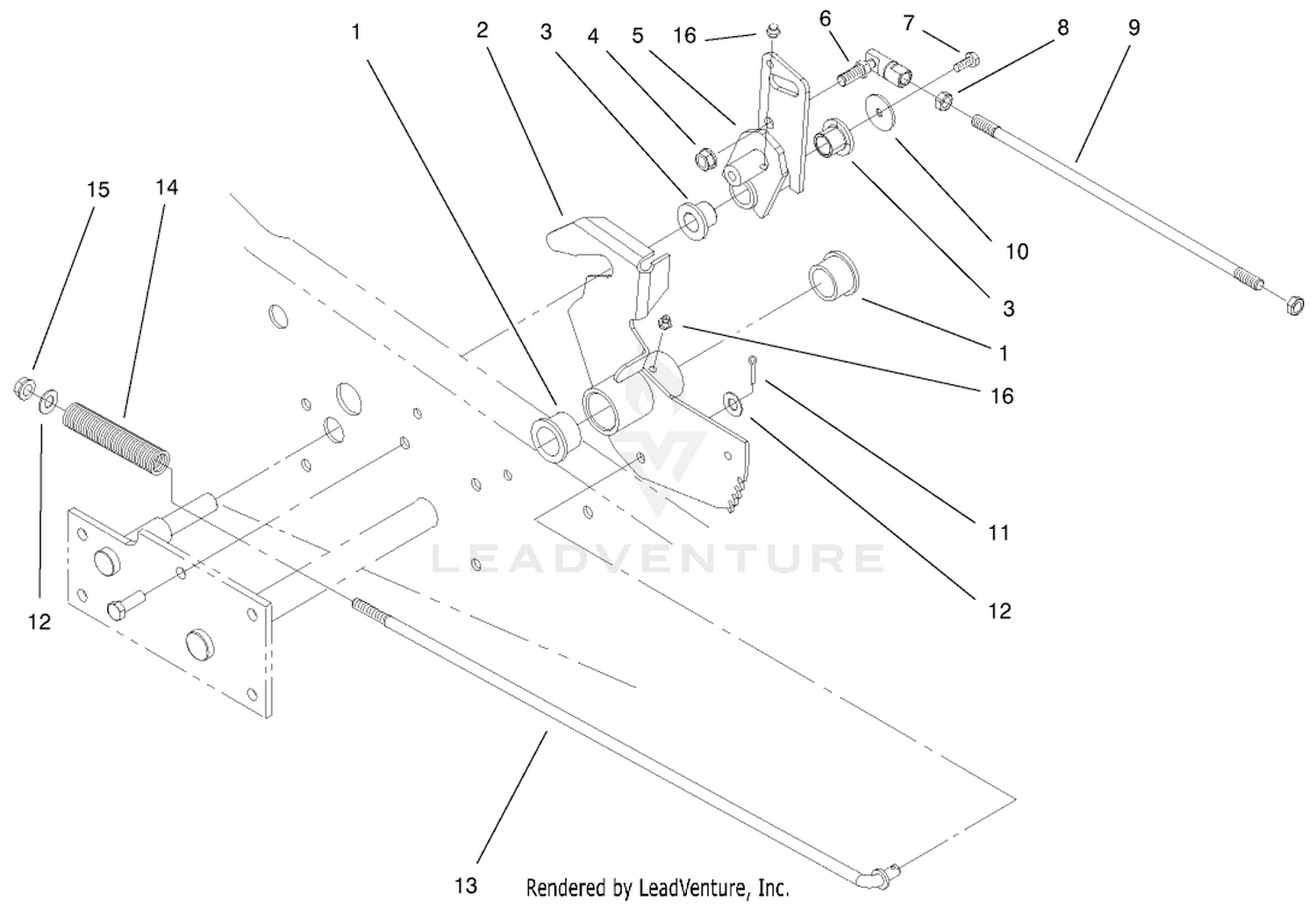 Lower Parking Brake Assembly