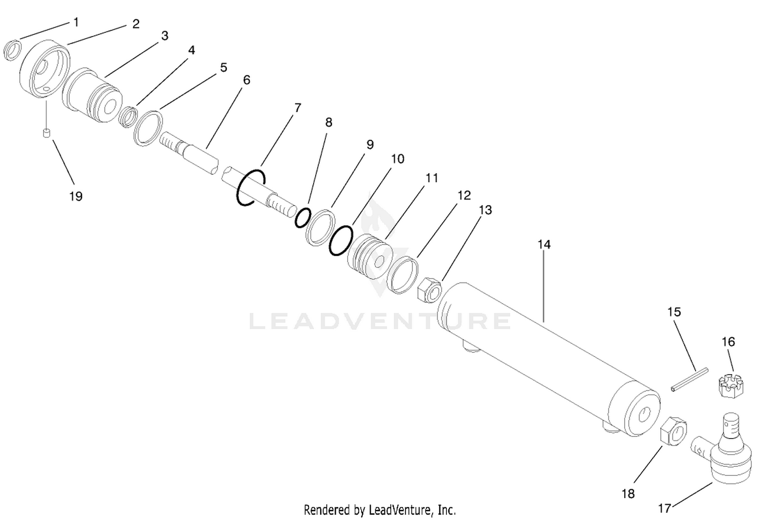 Steering Cylinder Assembly No. 93-5502