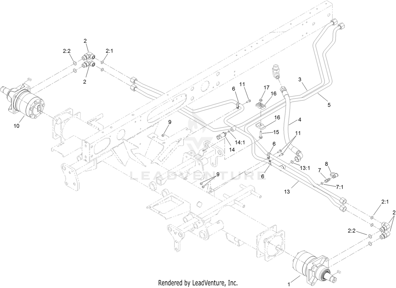 Front Traction Hydraulic Circuit