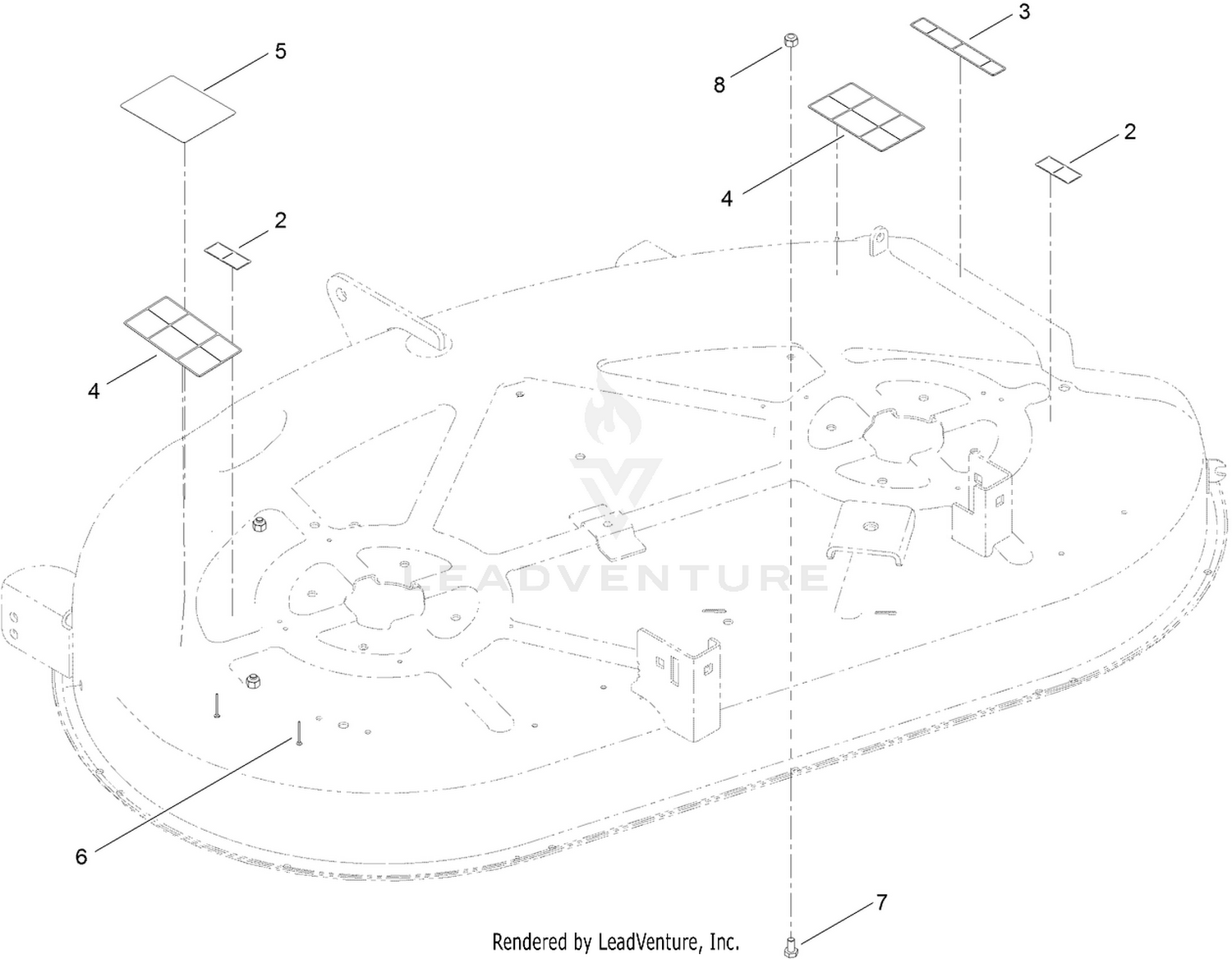 42 Inch Deck Assembly No. 119-8840