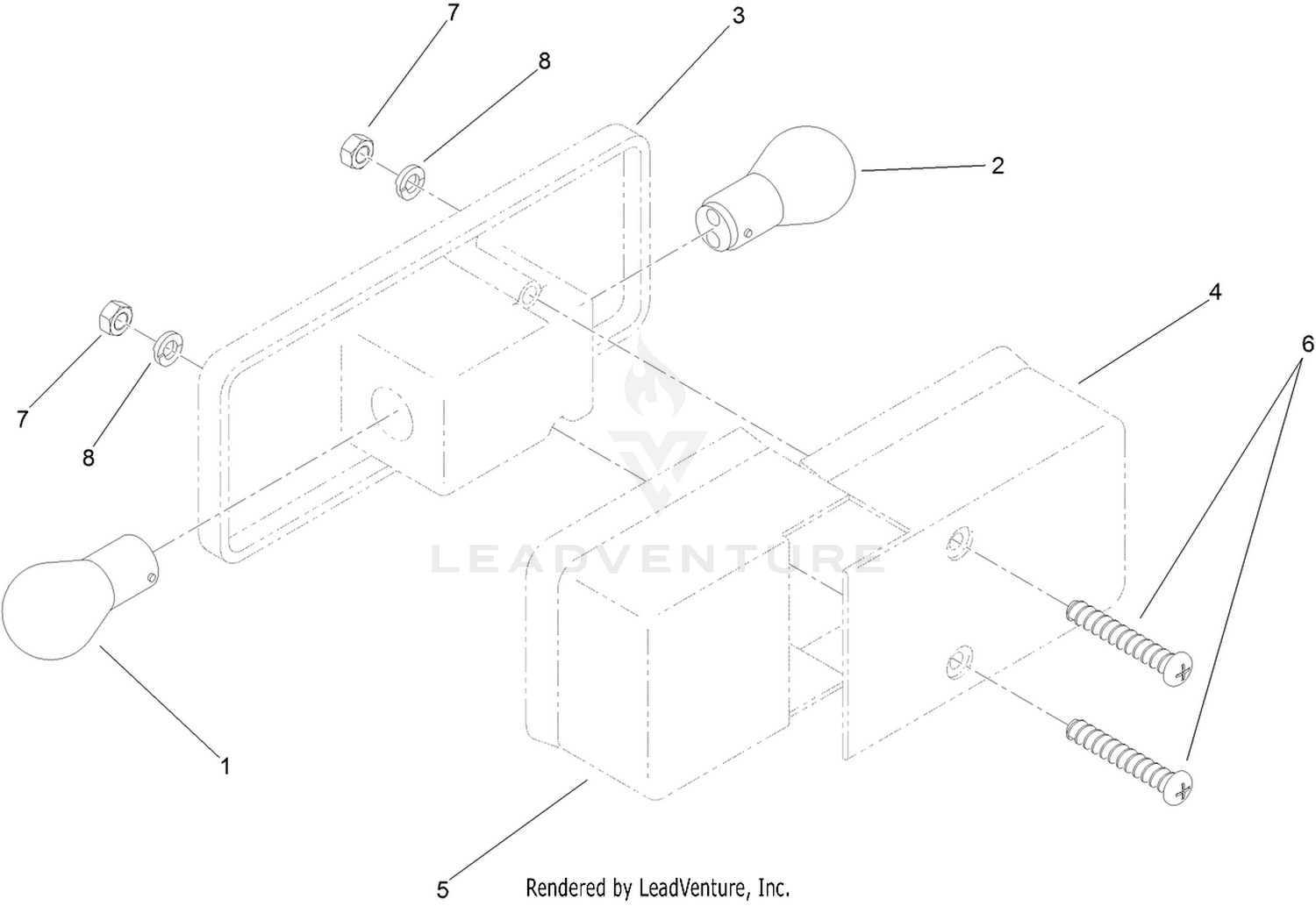 Rear Lamp Assembly No. 114-8428