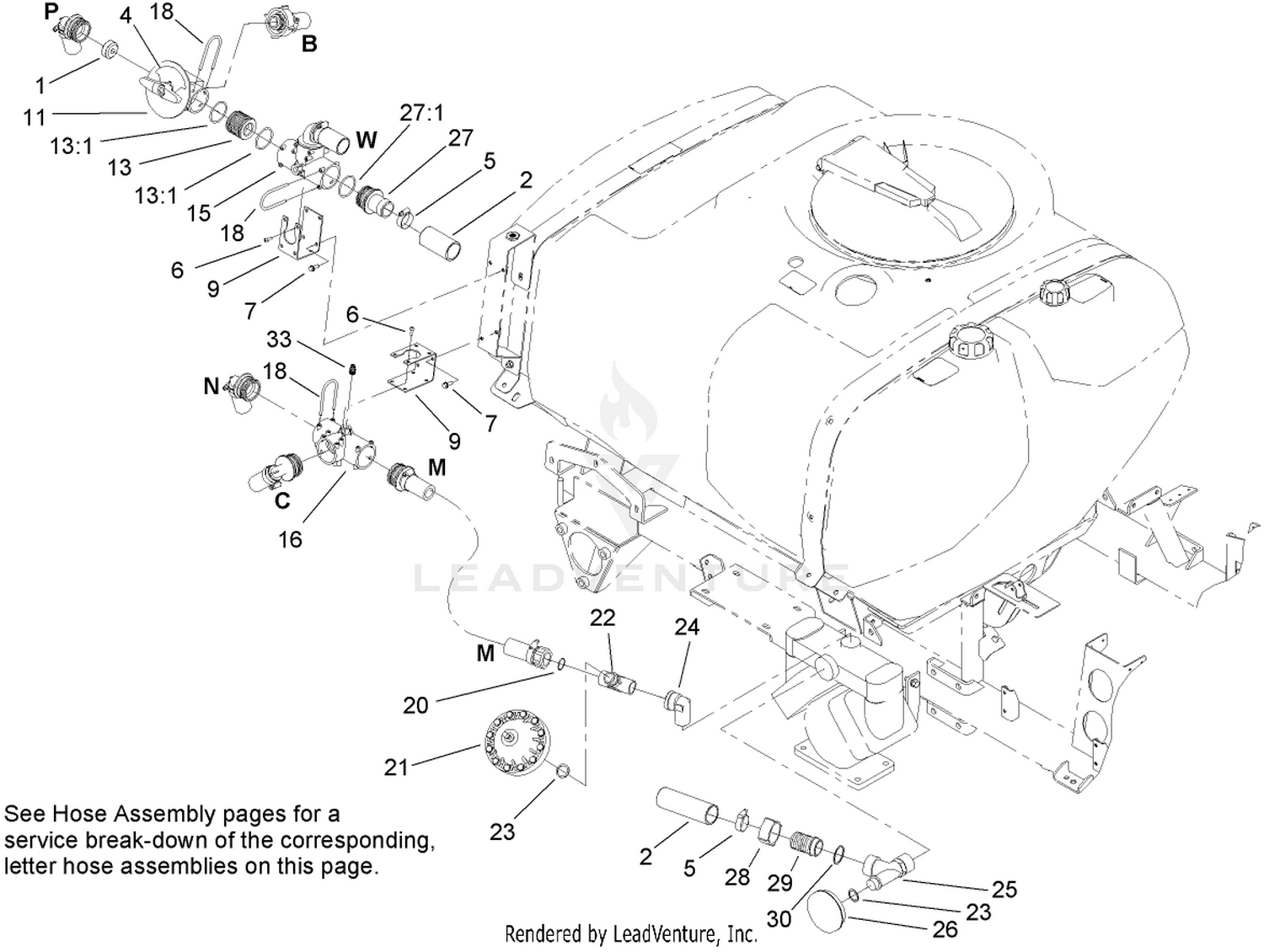 Sprayer Component Assembly No. 1
