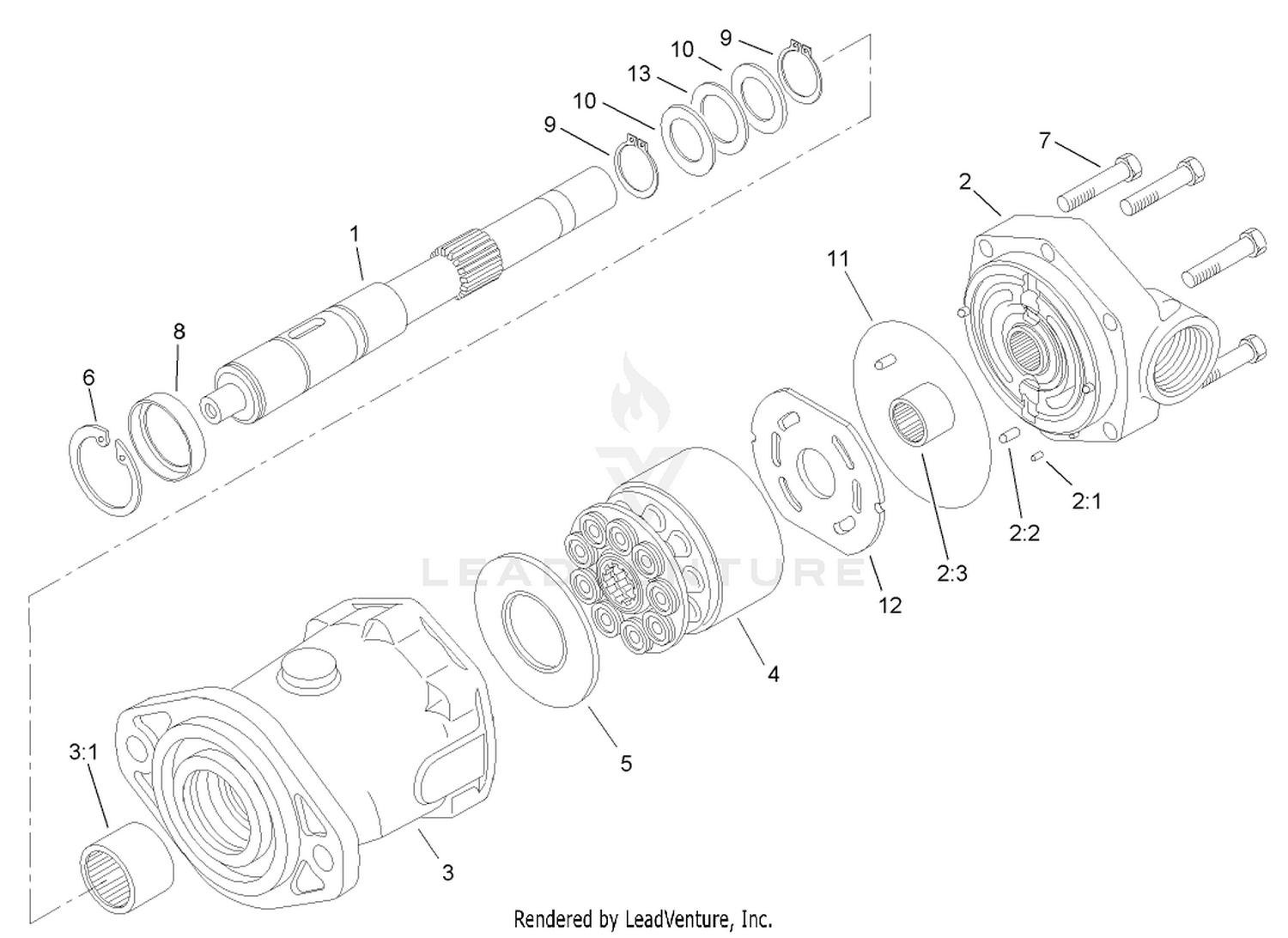 Hydraulic Motor Assembly No. 92-7386