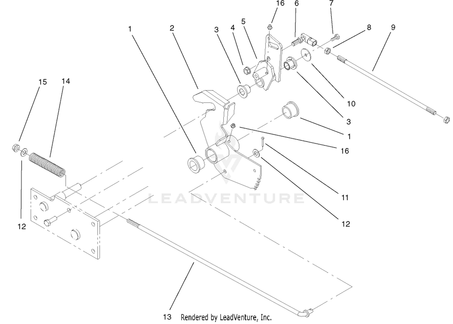 Parking Brake Lower Assembly