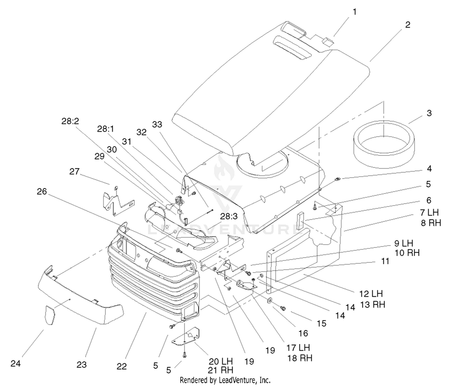 Hood  Grill Assembly