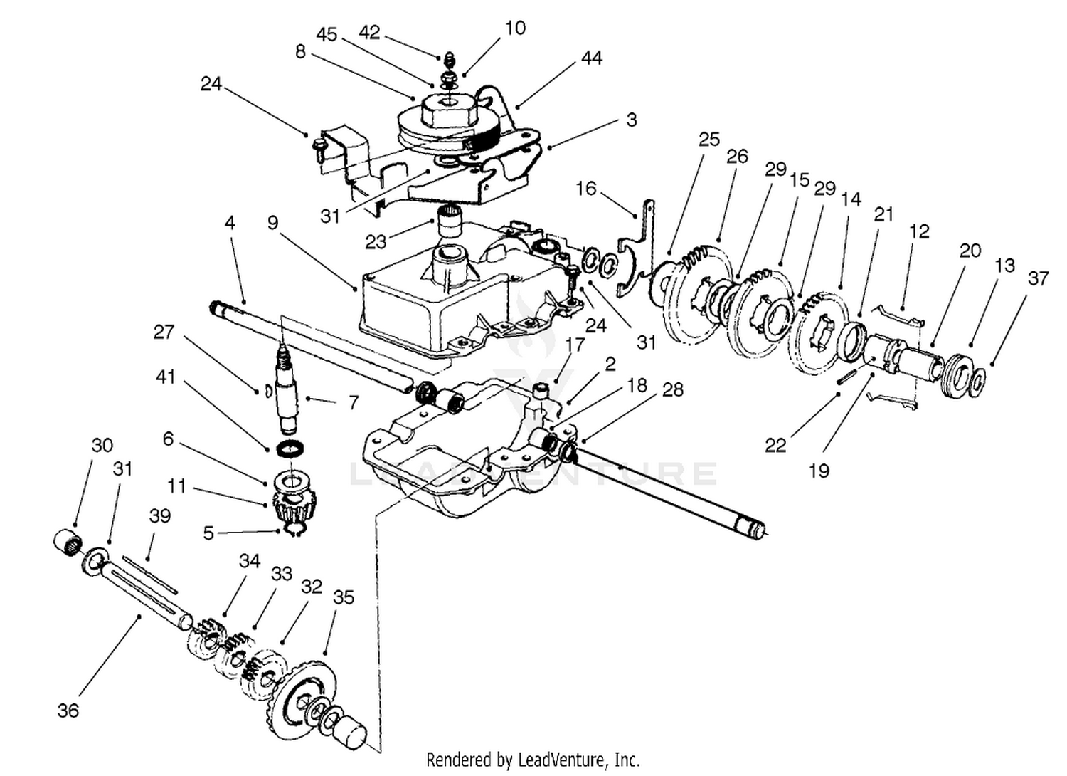 Gear Case Assembly No. 74-1861