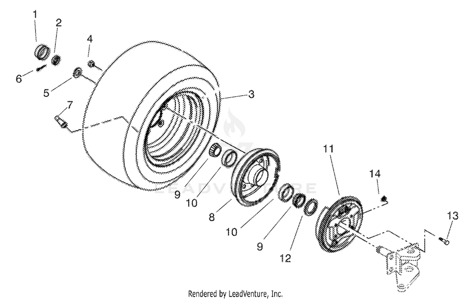 FRONT WHEEL ASM