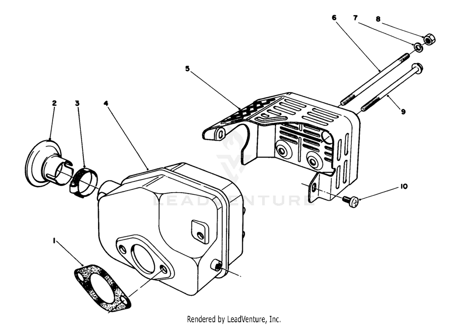 Muffler Assembly (engine No. 47ph7)