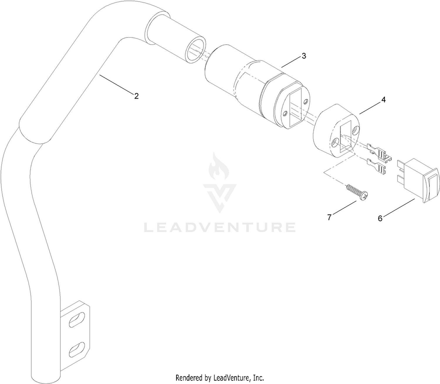 RH Lever Assembly No. 125-2687