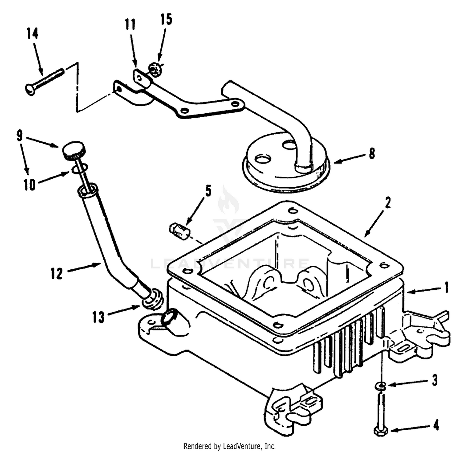 Oil Base And Fill Tube And Bracket