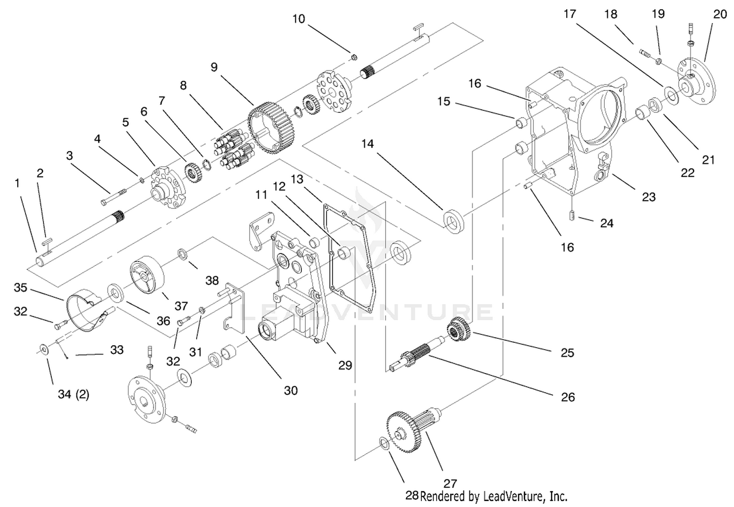 Hydro Trans Axle Assembly