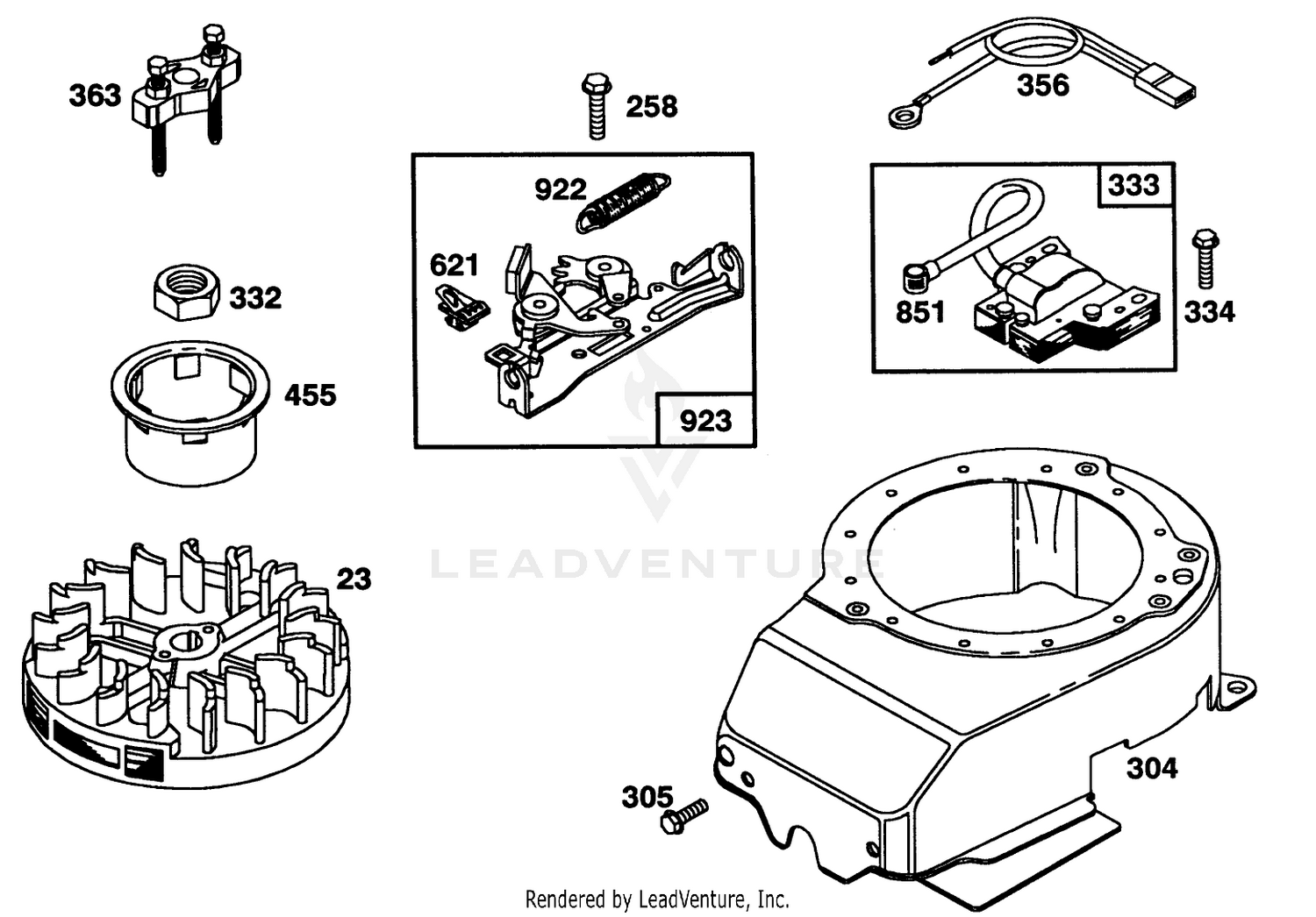 Engine Briggs  Stratton Model 122702-3171-01 6
