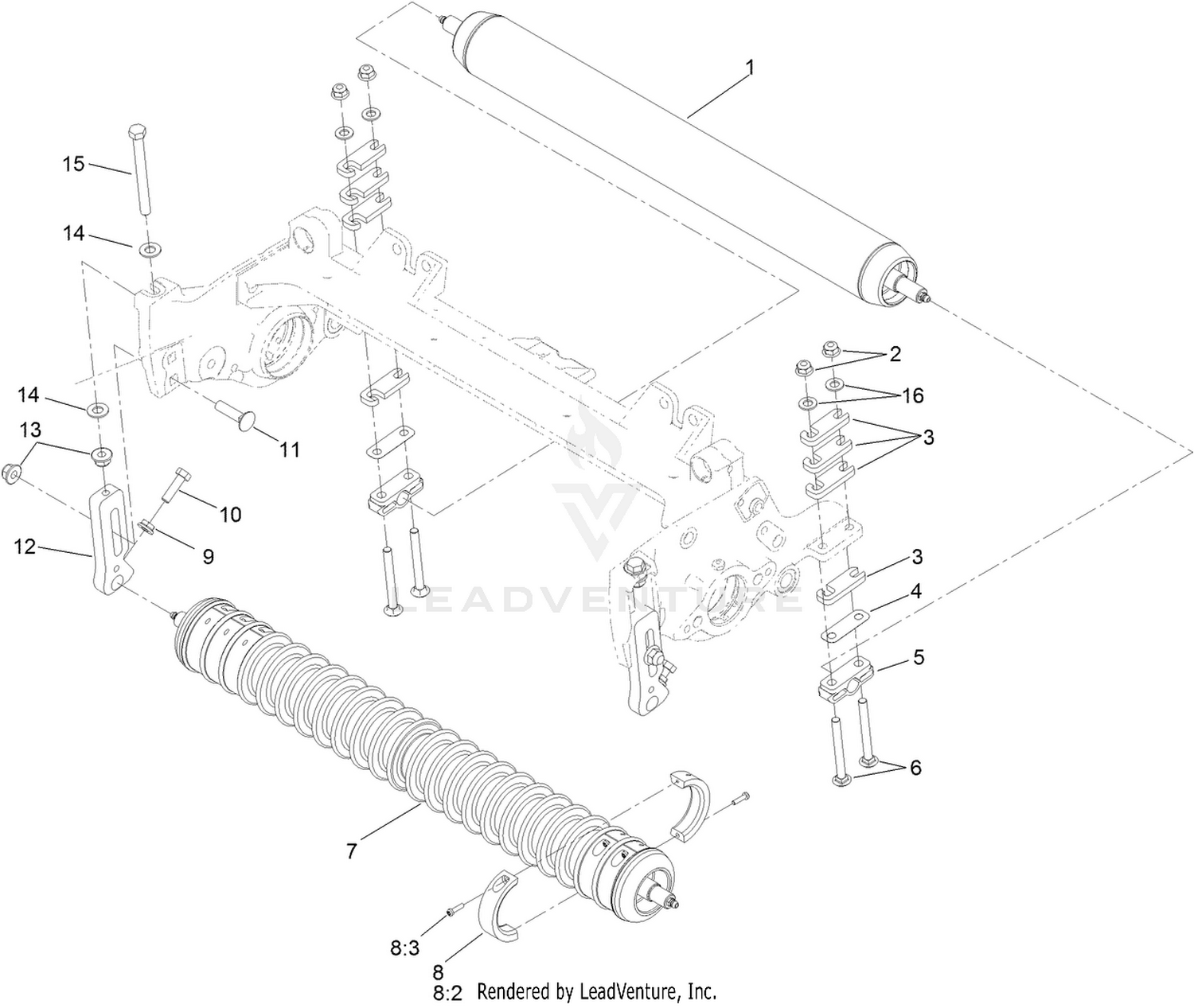 Front and Rear Roller Assembly