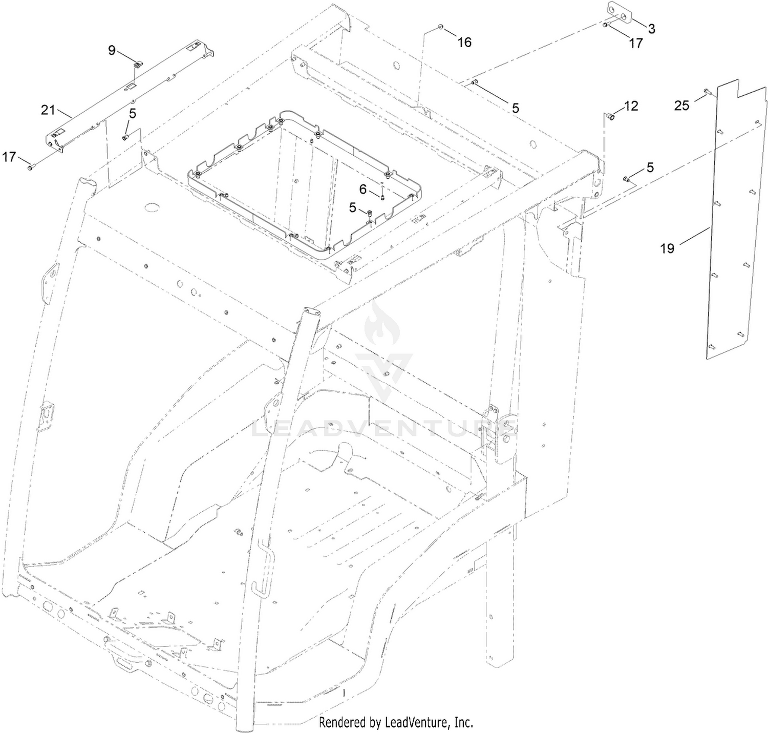 Frame, Mount and Seals Assembly