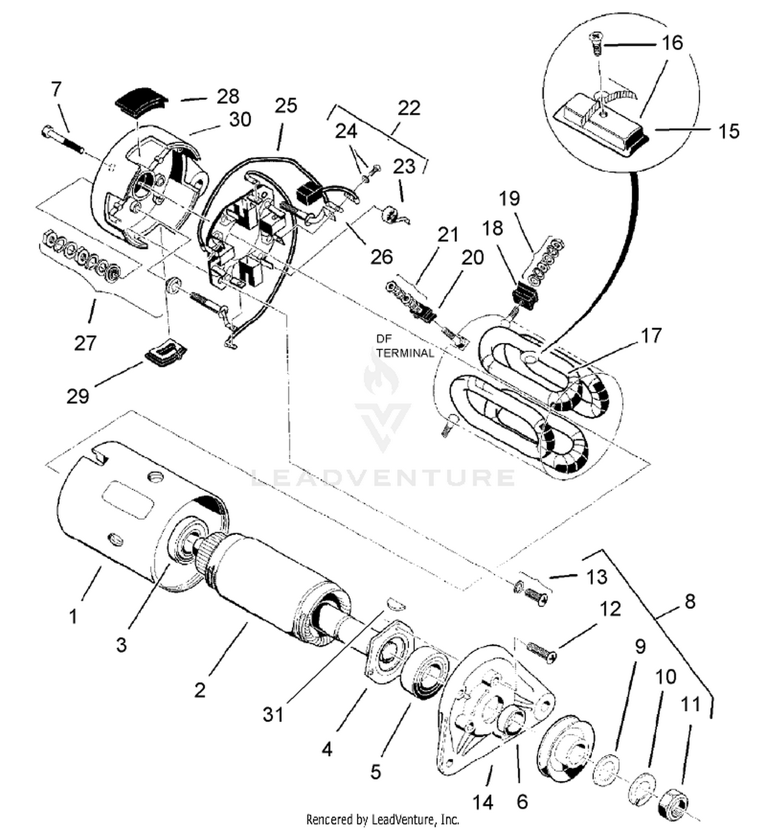 Starter Generator Assembly No. 99-7108