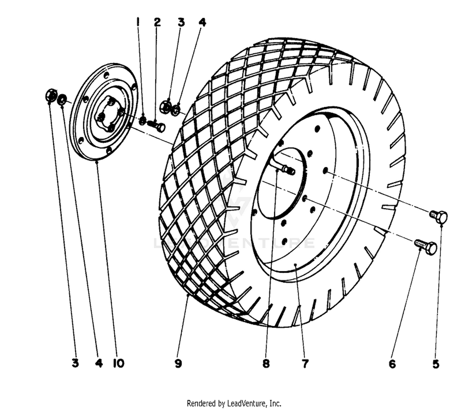 20" Pneumatic Wheel Kit No. 01353
