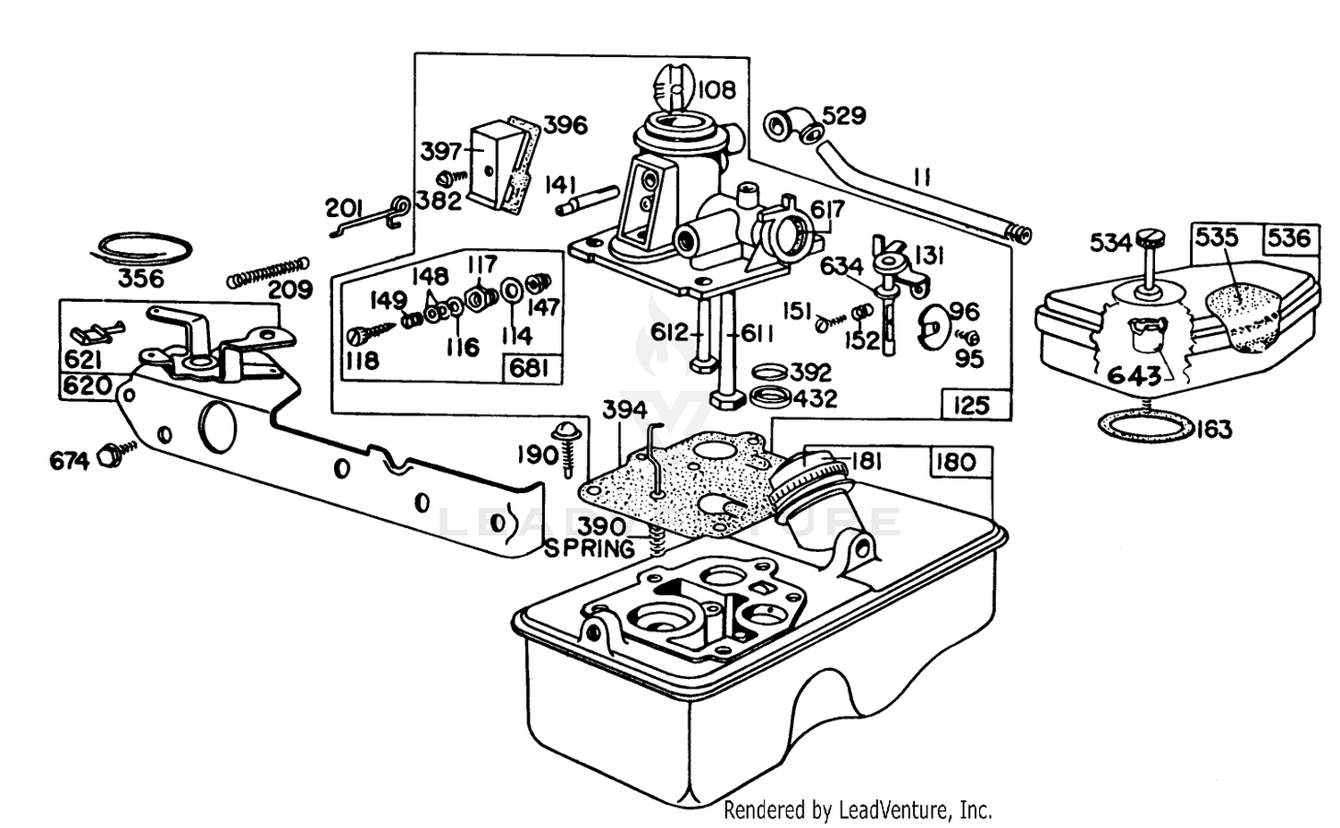 Engine Briggs  Stratton Model 92908-2052-01