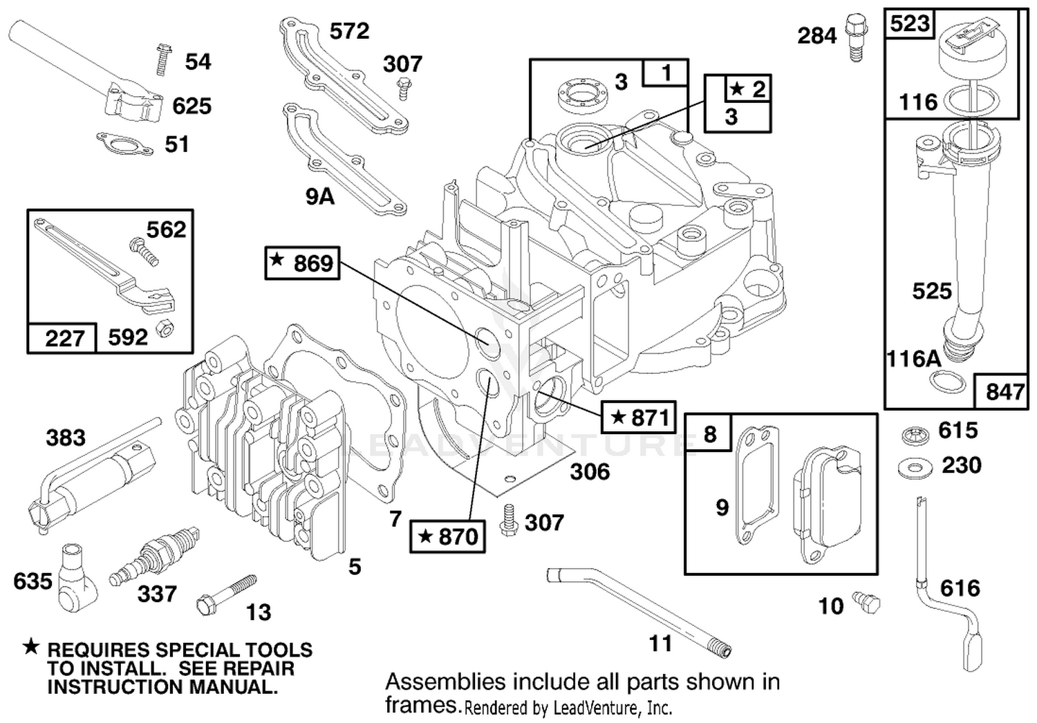 Engine Briggs  Stratton Model 12h802-1758-E1