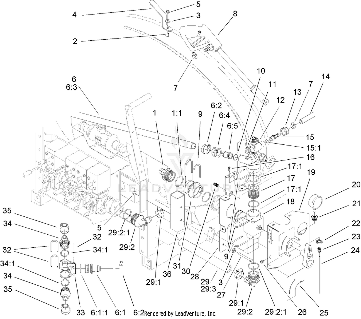 Spray Gun and Manifold Assembly