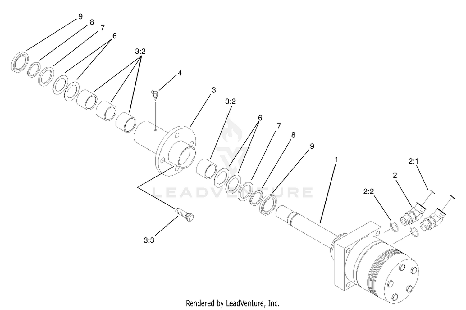 Hydraulic Motor and Hub Assembly