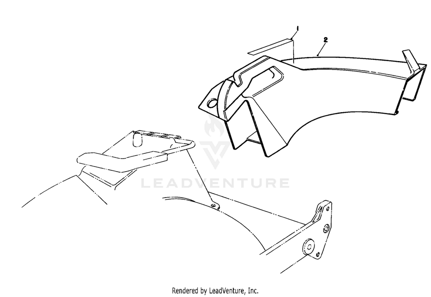 Side Discharge Chute Model No. 59168 (optional)