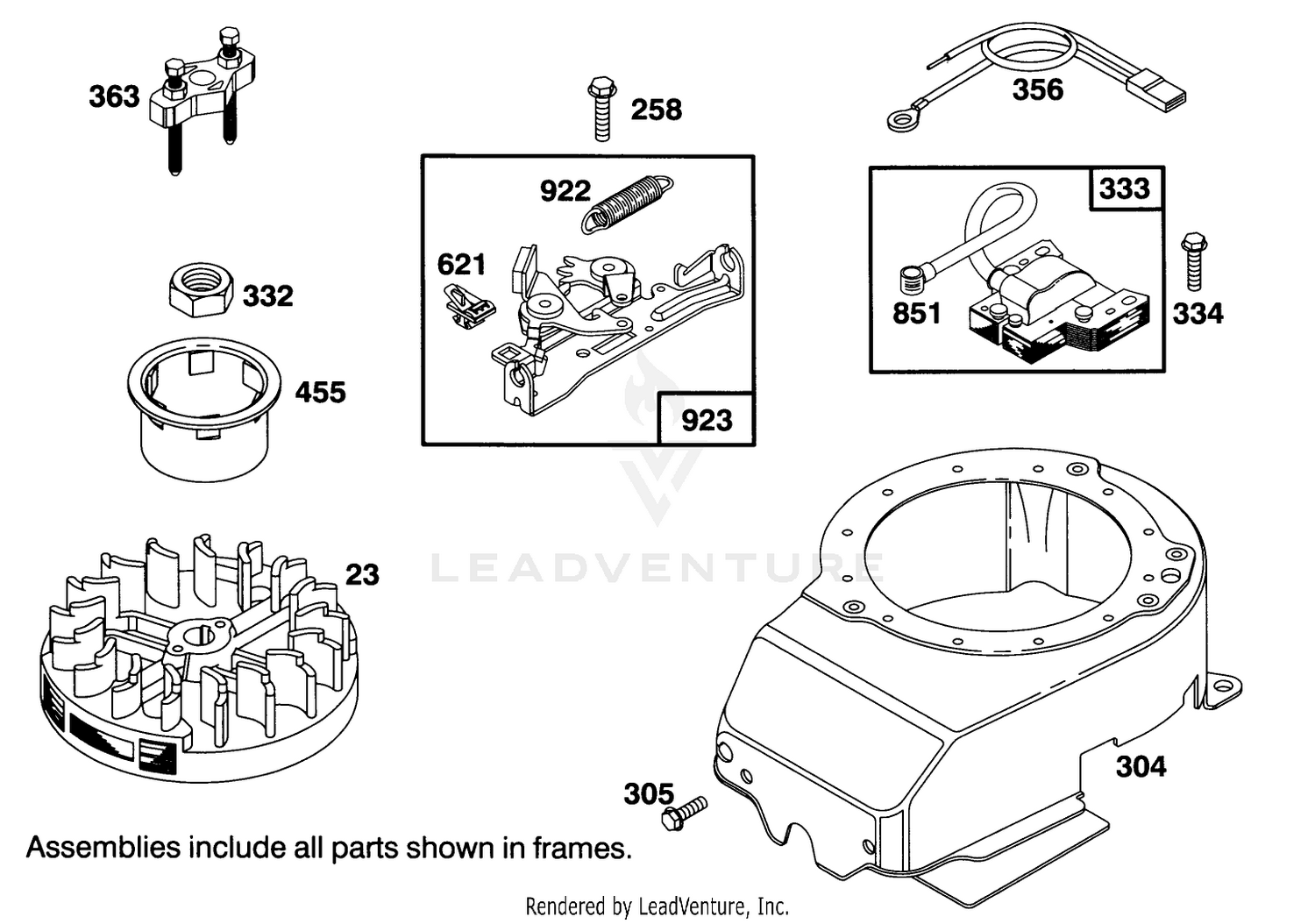 Engine Briggs  Stratton Model 122702-3171-01 5