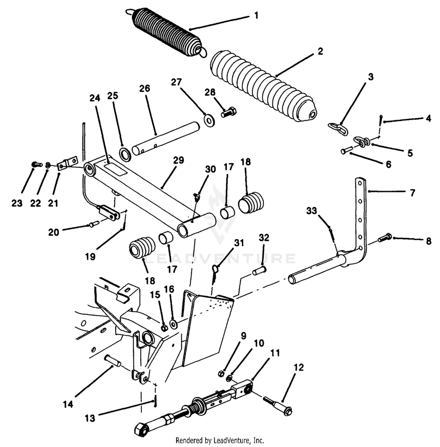 Rear Cutting Unit Lift Arm Assembly