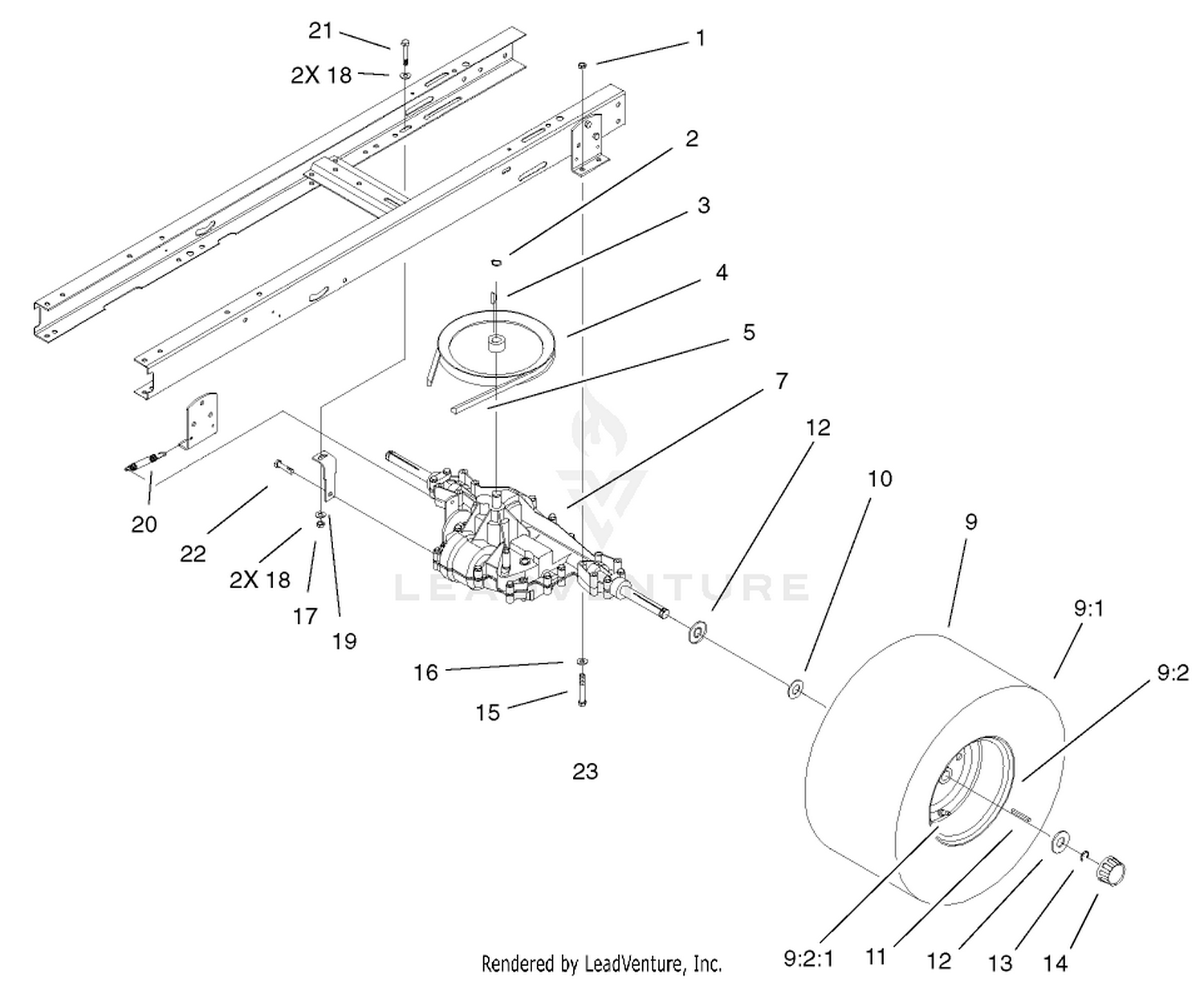 5 Speed Transaxle Assembly