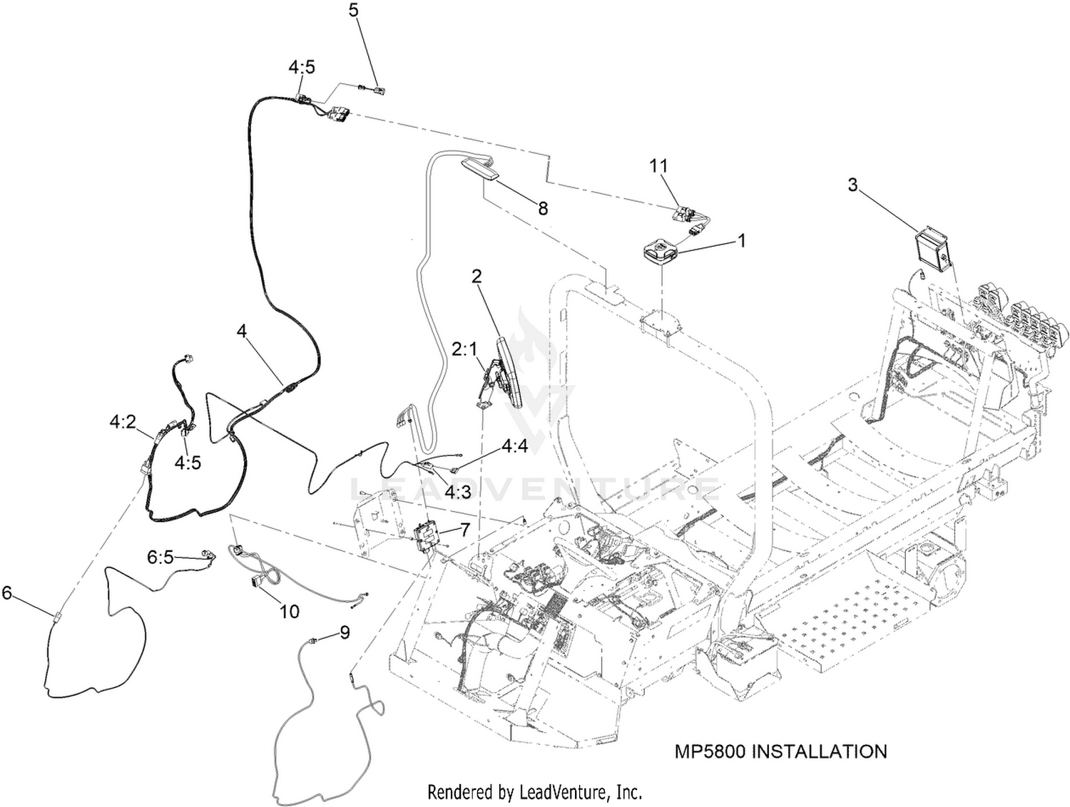 MP5800 GeoLink CDMA Precision Spray System Assembly