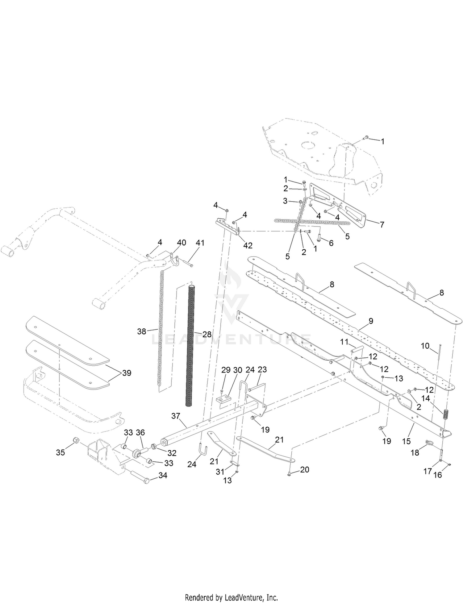 Drawbar and Frame Assembly