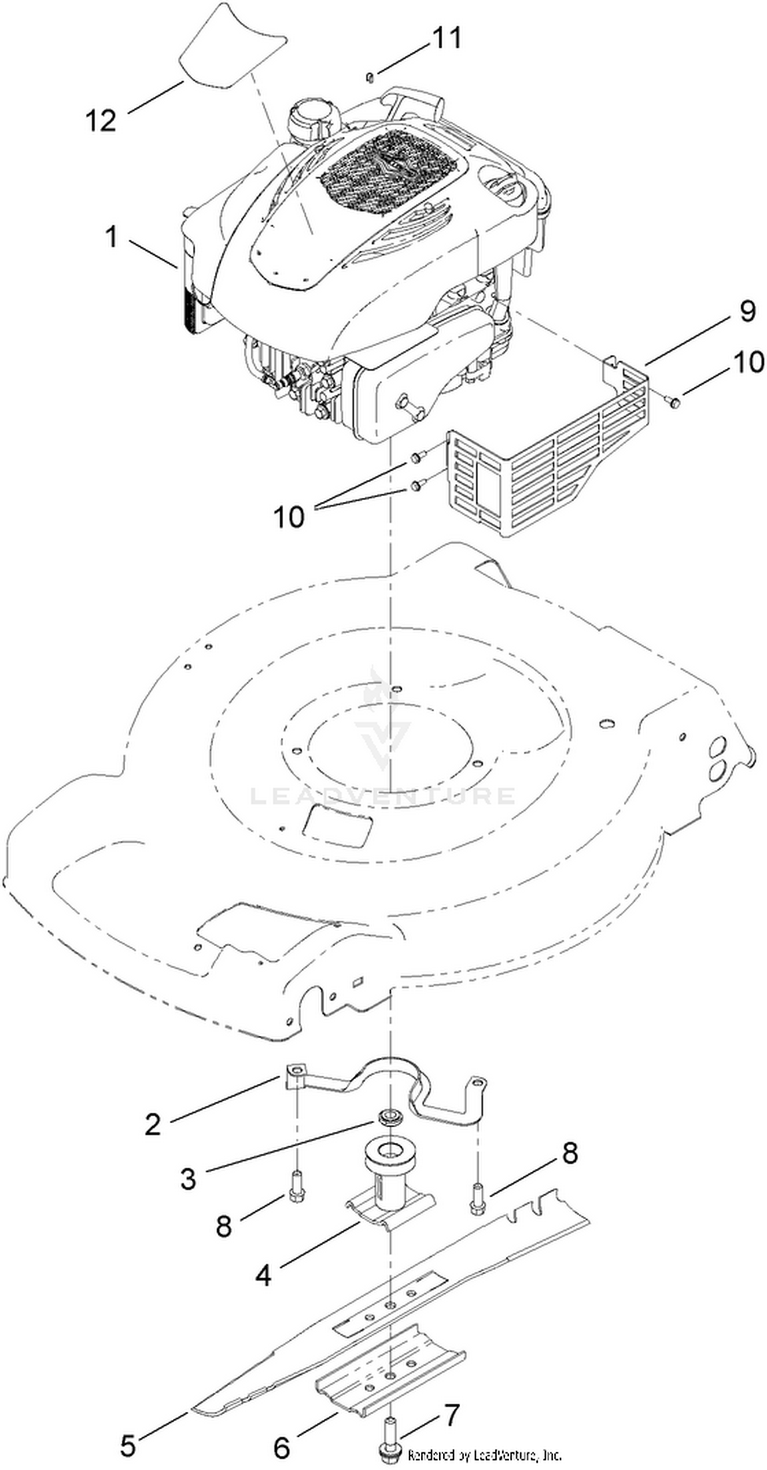 Engine and Blade Assembly