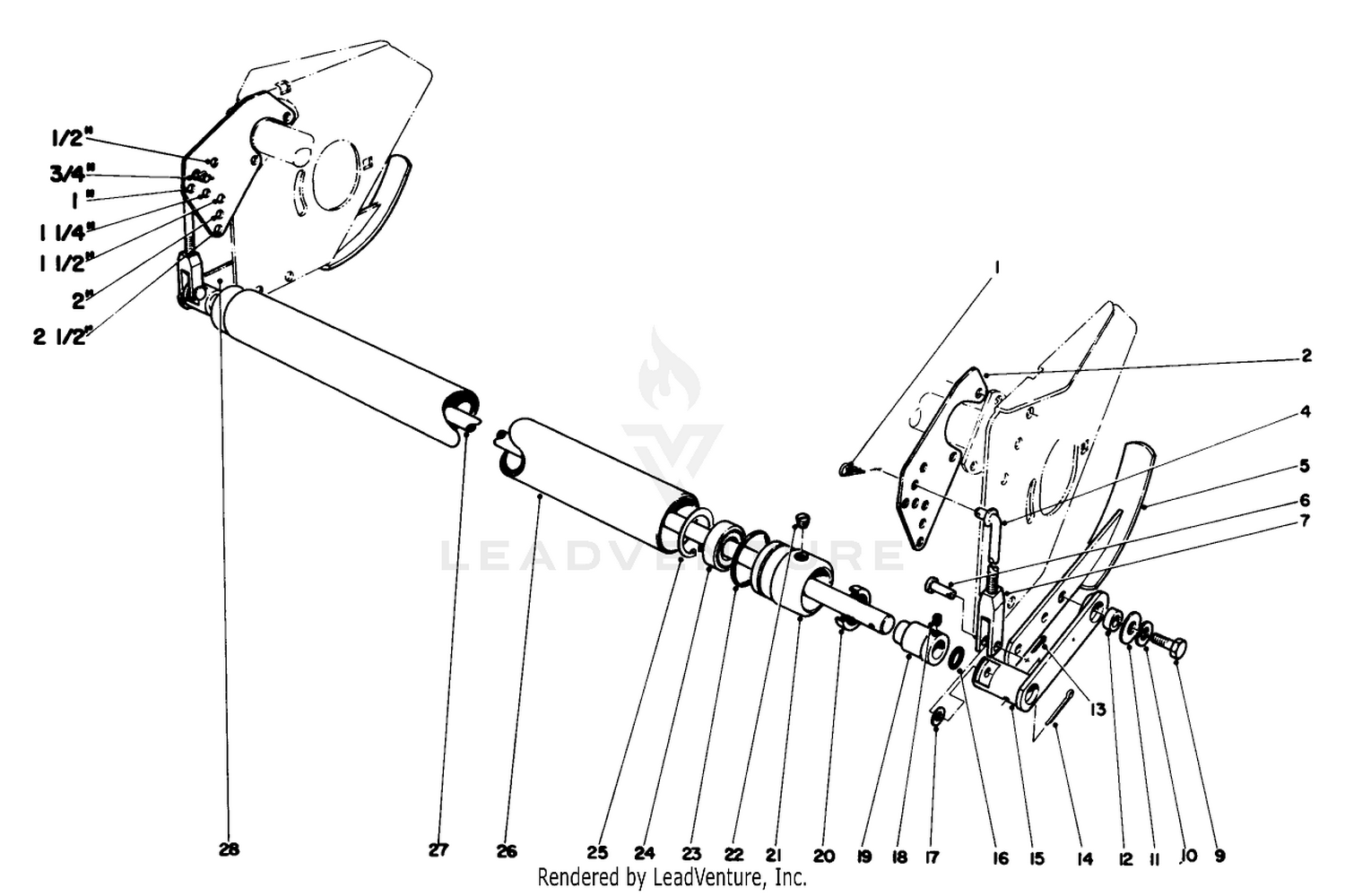 Rear Roller Kit Part No. 5-4538 (coated)(optional); 4-8239 (uncoated)(optional)