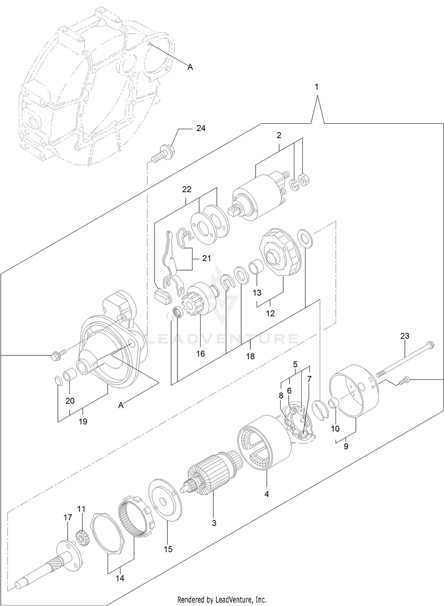 Starting Motor Assembly