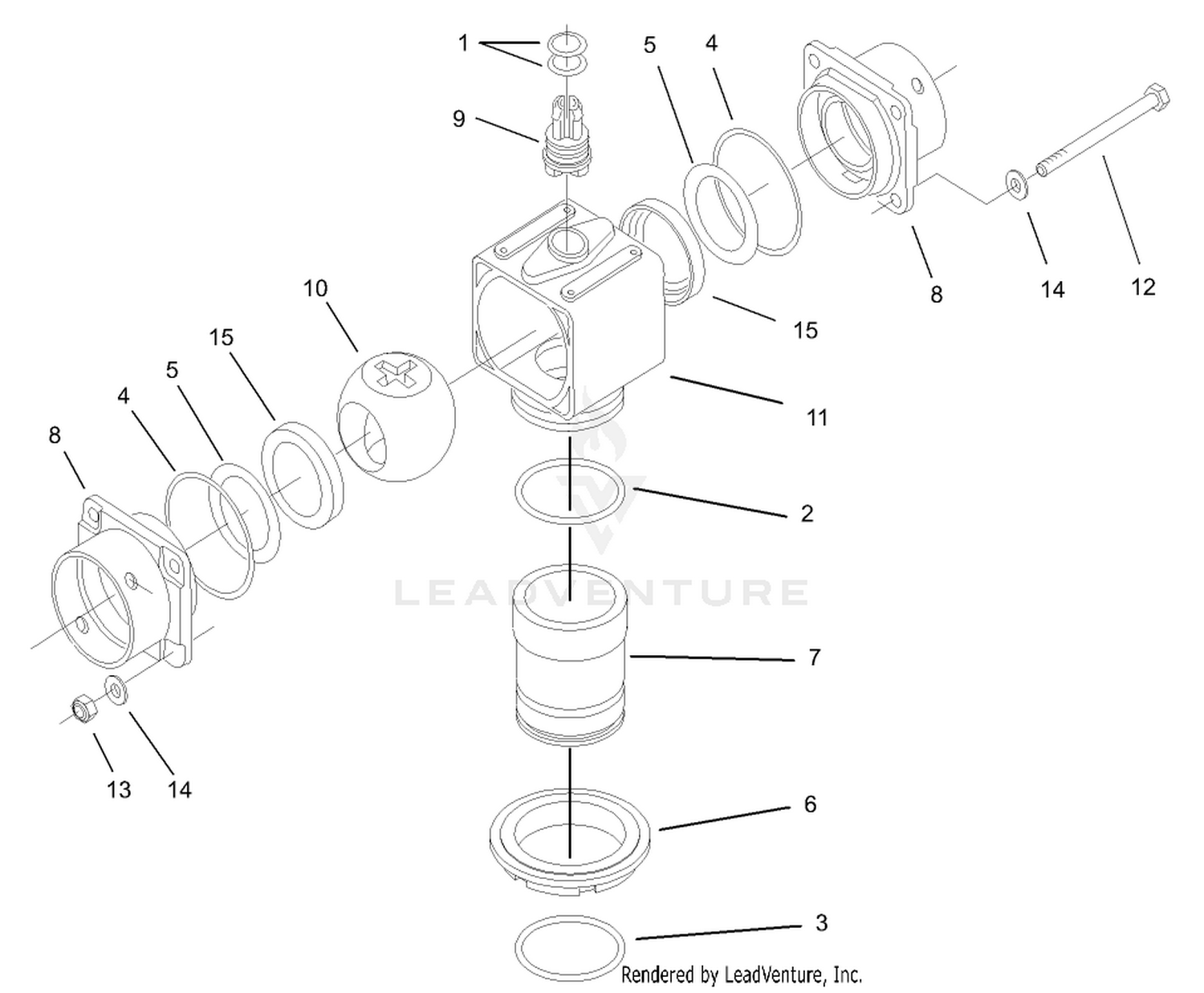 Hardi Ball Valve Assembly No. 106-1268