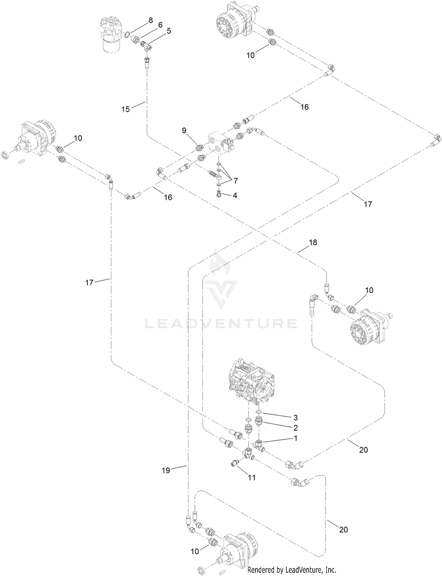 Oil System Motors Assembly