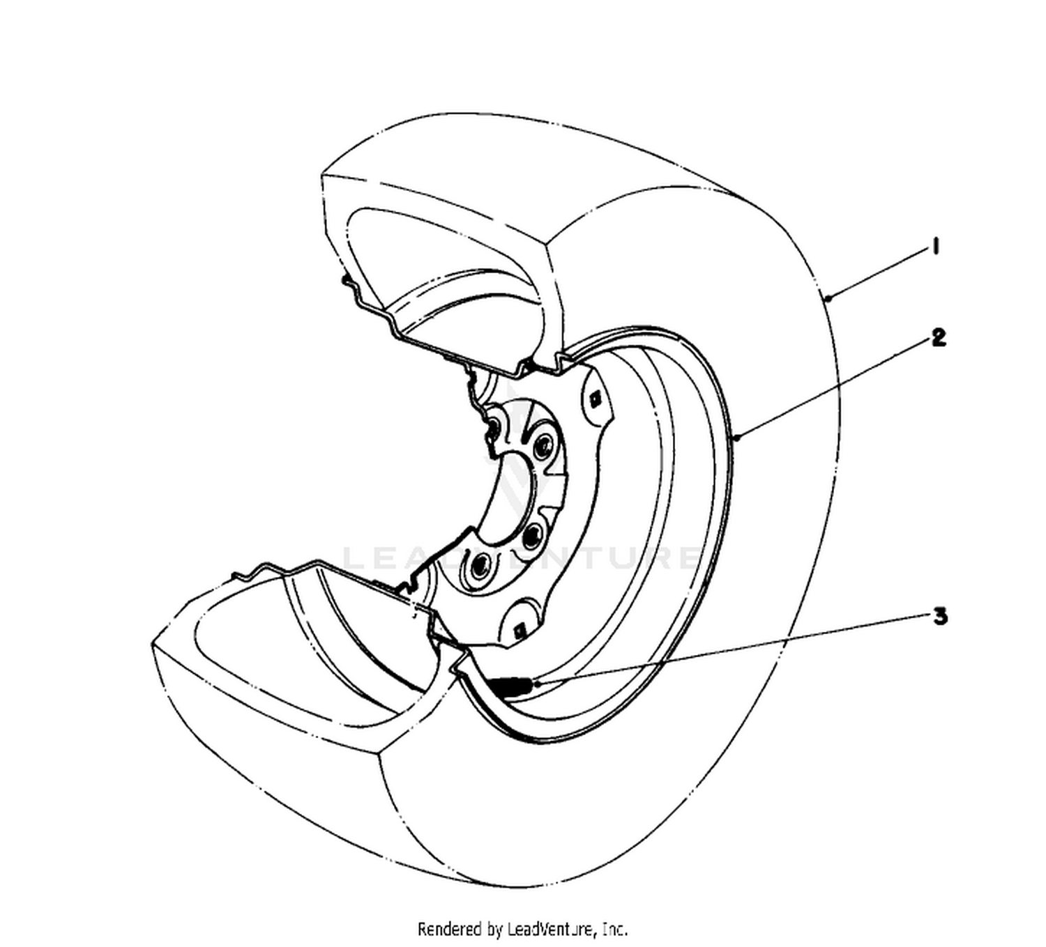 Tire  Wheel Assembly 23 X 10.50 X 12 (optional) No.36-1050