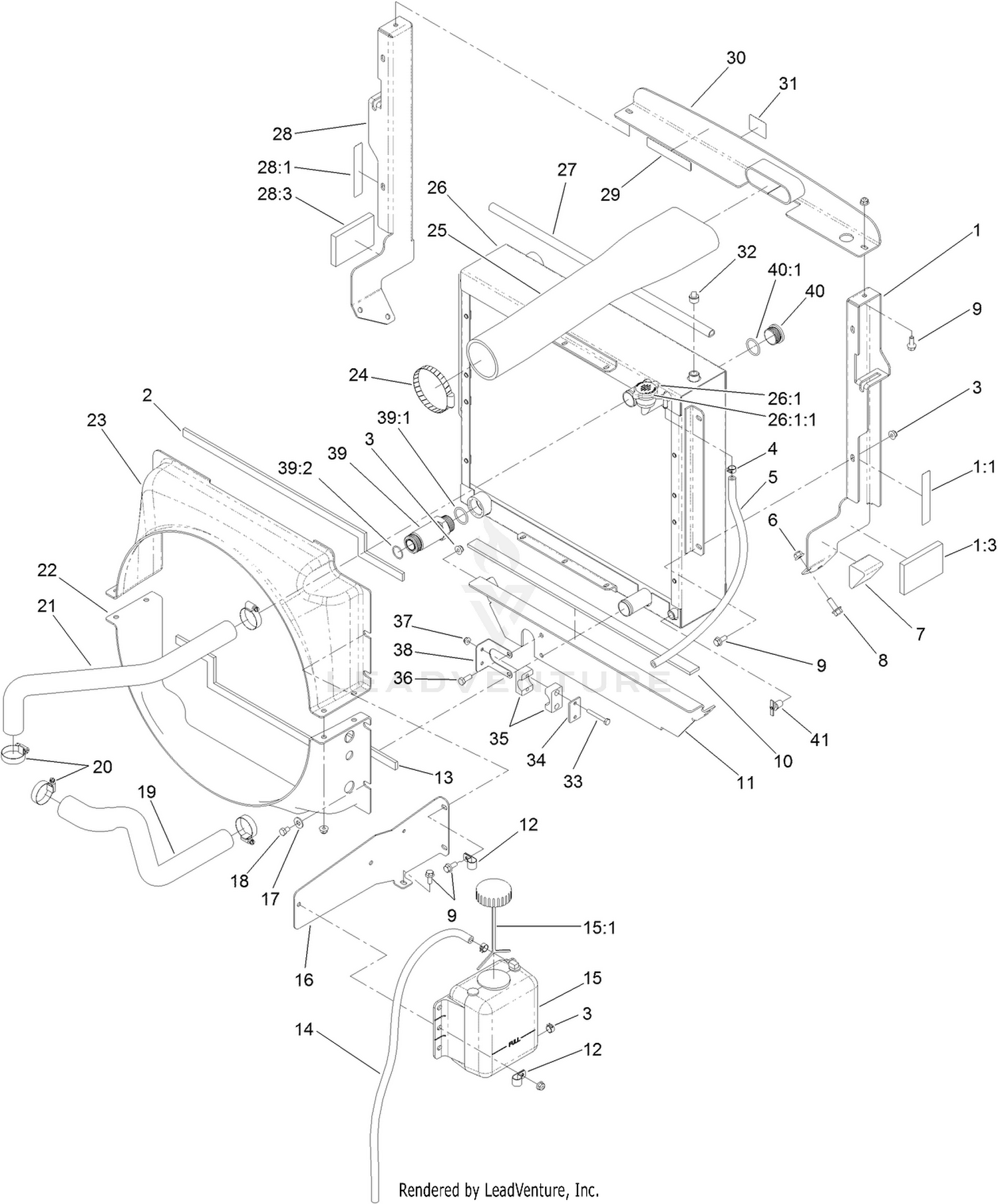 Radiator and Fan Assembly