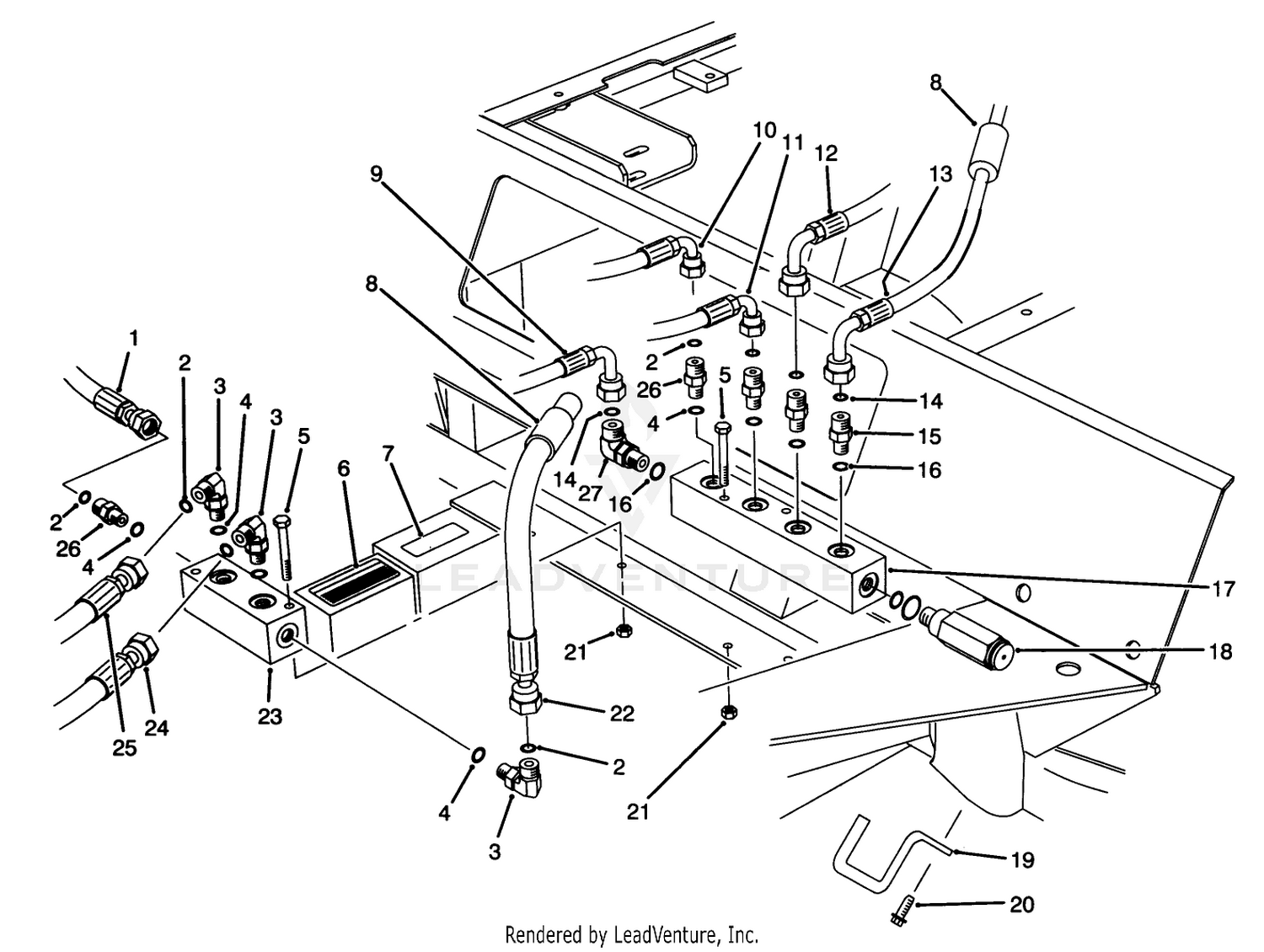 Front Hydraulic Manifolds