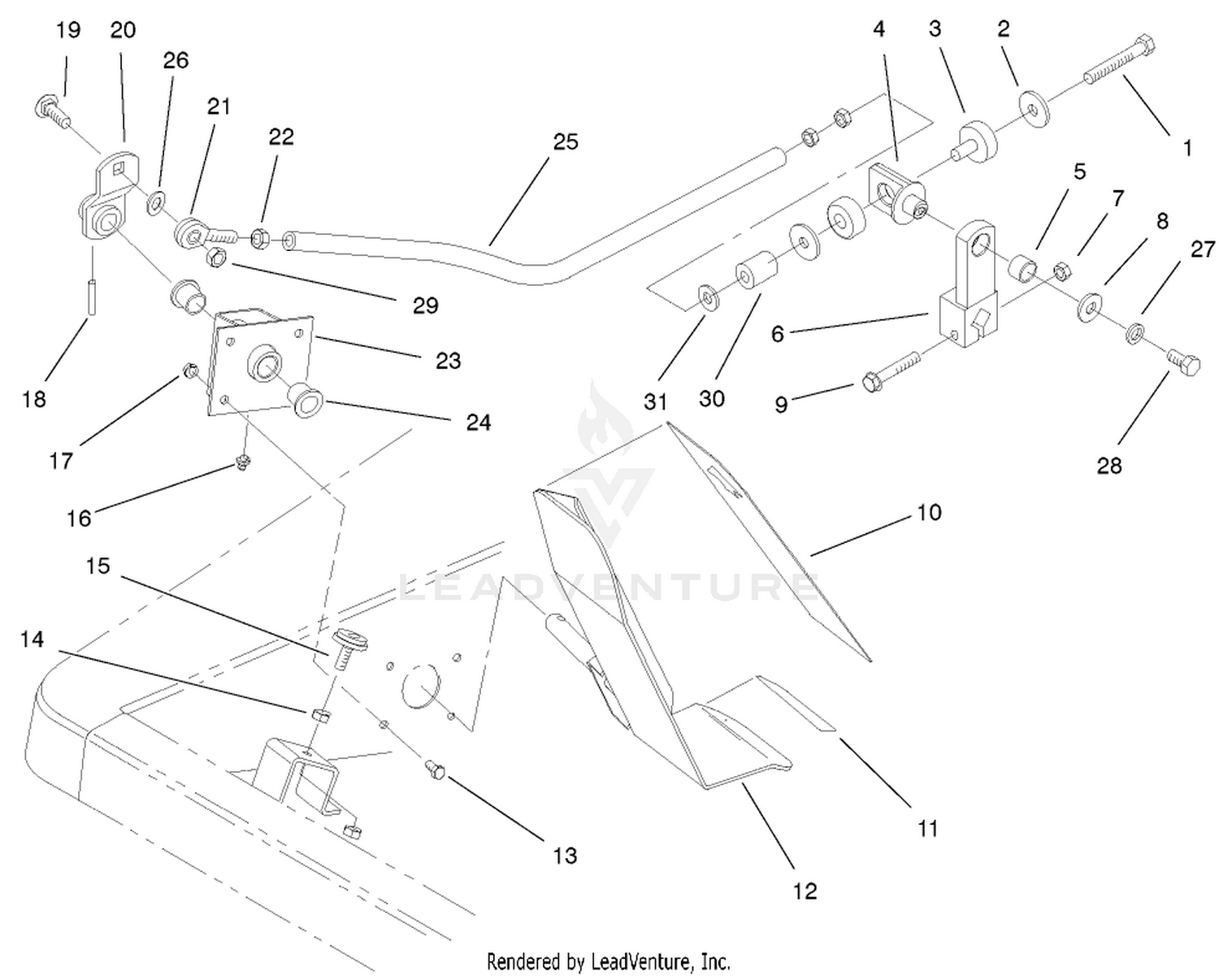 Traction Pedal And Linkage Assembly