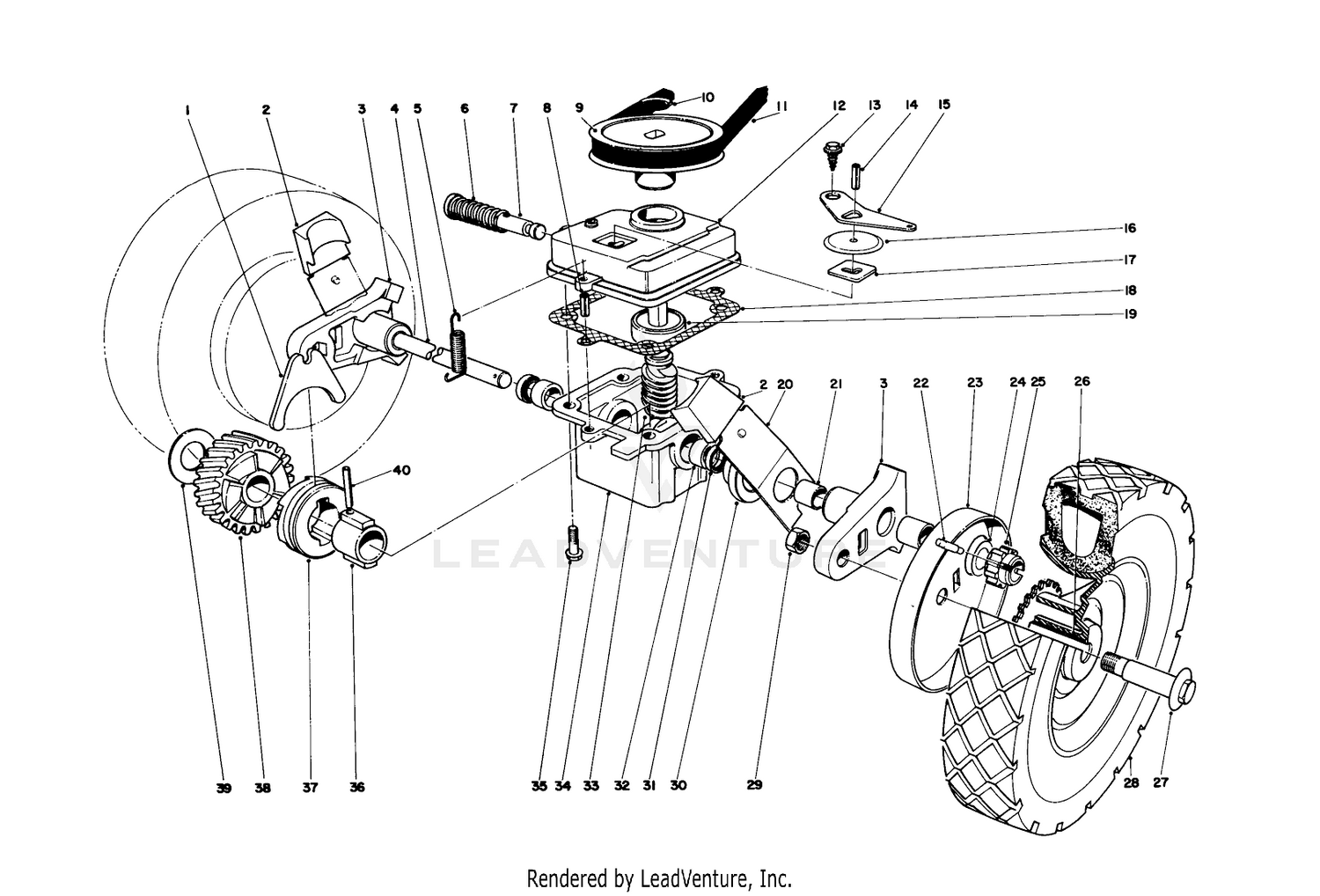 Gear Case Assembly Model No. 21610  21711