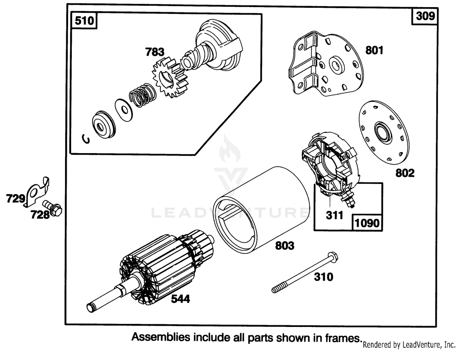 Engine Briggs  Stratton Model 28q777-0168-01 9