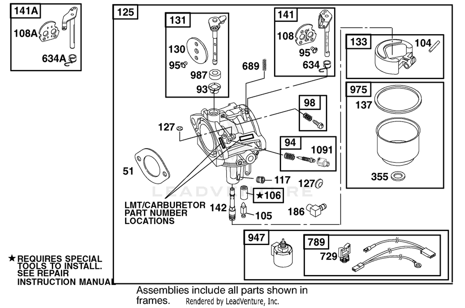 Engine Briggs  Stratton Model 312777-0128-E1 4